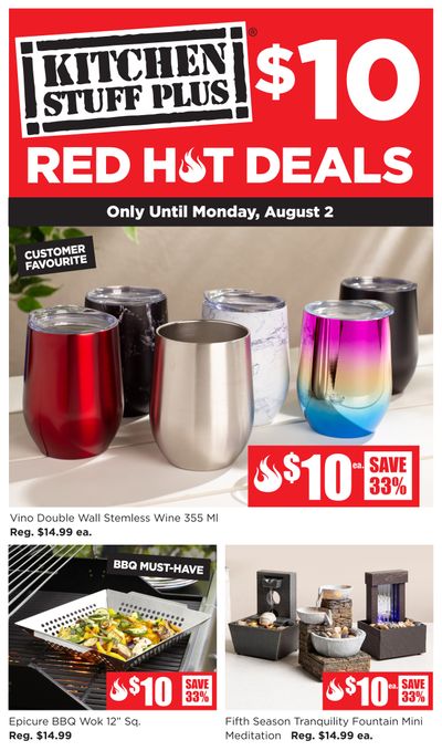 Kitchen Stuff Plus Red Hot Deals Flyer July 26 to August 2