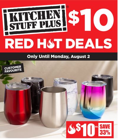 Kitchen Stuff Plus Canada Red Hot Deals: $10 Deals, Save 50% on Decolite Focus Umbrella Pole Light 24-LED + More Offers