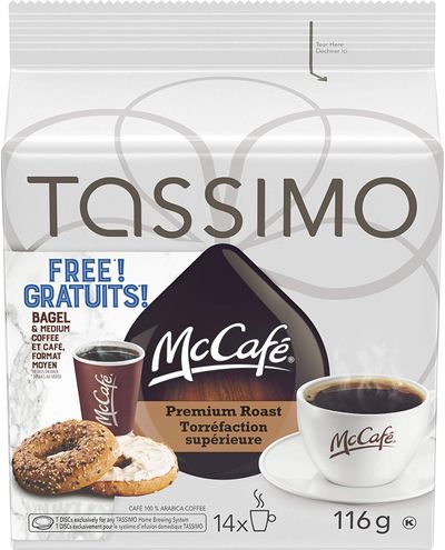 Tassimo McCafé Premium Roast Coffee Single Serve T-Discs on Sale for 6.98 ( Save $2.99 ) at Amazon Canada