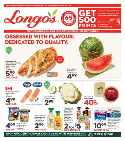 Longo's Flyer July 29 to August 4