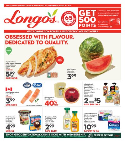 Longo's (Ancaster & Liberty Village) Flyer July 29 to August 4