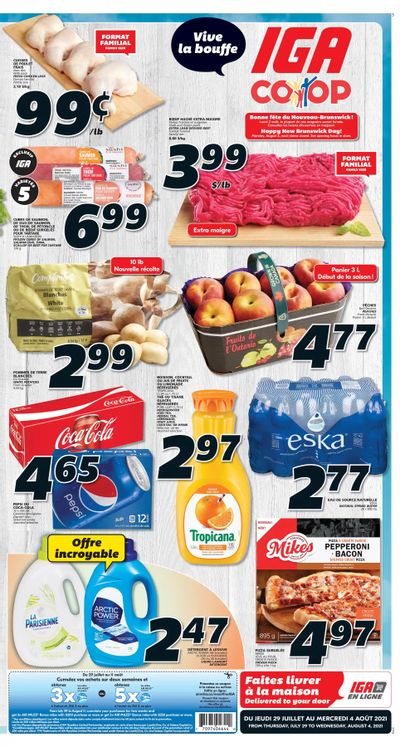IGA (NB) Flyer July 29 to August 4