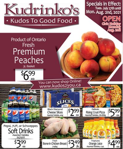 Kudrinko's Flyer July 27 to August 2