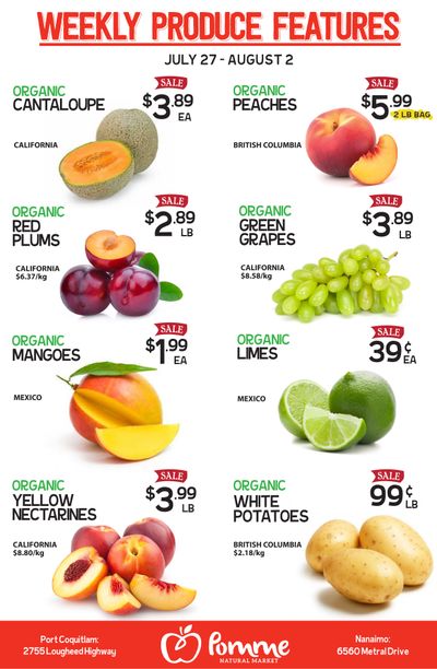 Pomme Natural Market Flyer July 27 to August 2