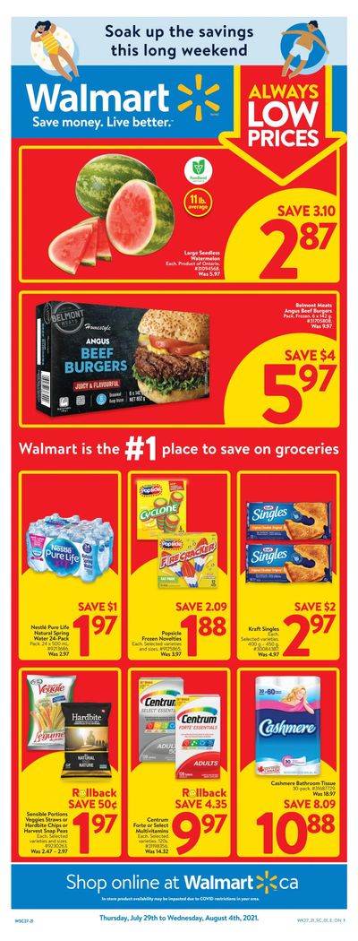 Walmart (ON) Flyer July 29 to August 4
