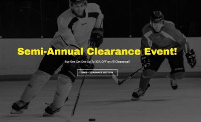 Pro Hockey Life Canada Semi-Annual Clearance Event: Buy 1 Get 1 Up to 30% OFF All Clearance Styles