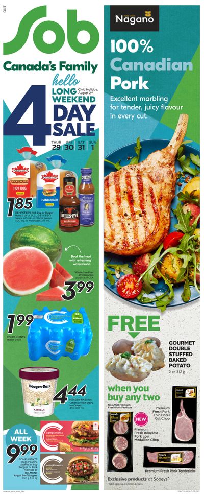 Sobeys (ON) Flyer July 29 to August 4