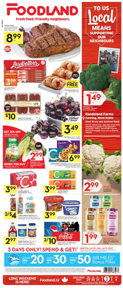 Foodland (Atlantic) Flyer July 29 to August 4