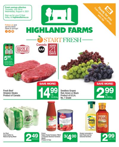 Highland Farms Flyer July 29 to August 4