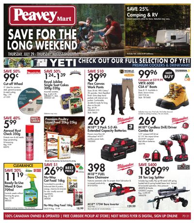Peavey Mart Flyer July 29 to August 5