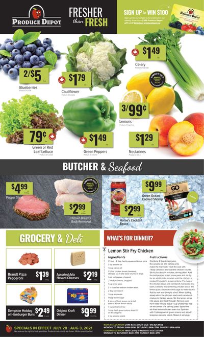 Produce Depot Flyer July 28 to August 3
