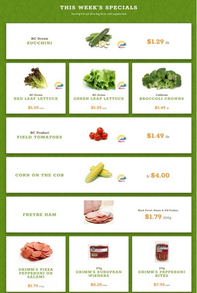 Quality Greens Flyer July 28 to August 3