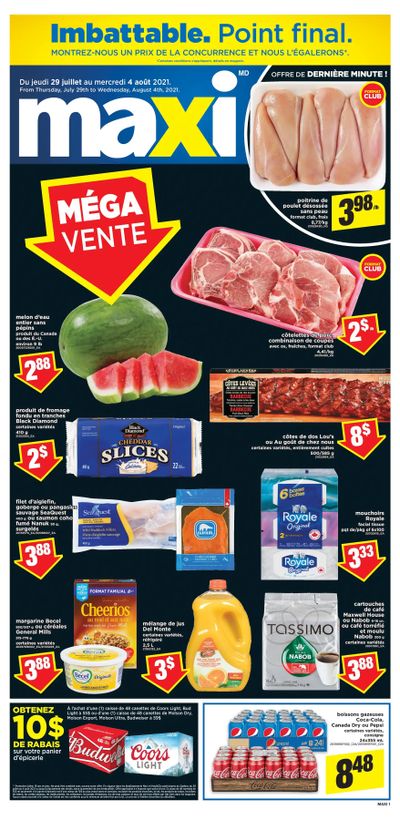 Maxi Flyer July 29 to August 4