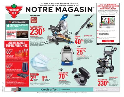 Canadian Tire (QC) Flyer July 29 to August 4