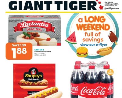 Giant Tiger Canada Flyer Deals July 28th to August 3rd