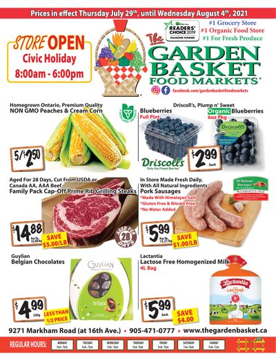 The Garden Basket Flyer July 29 to August 4