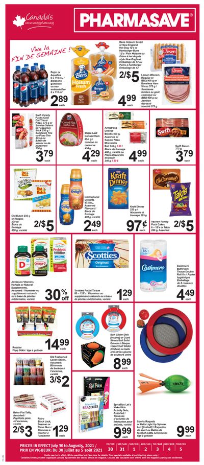 Pharmasave (NB) Flyer July 30 to August 5