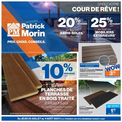 Patrick Morin Flyer July 29 to August 4