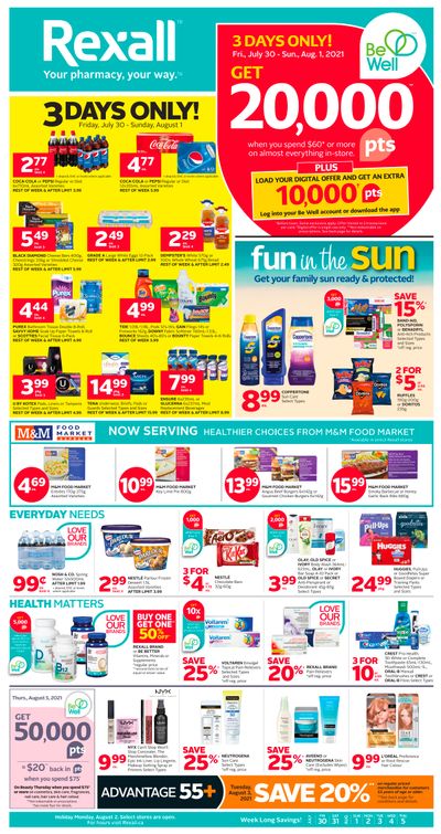 Rexall (West) Flyer July 30 to August 5