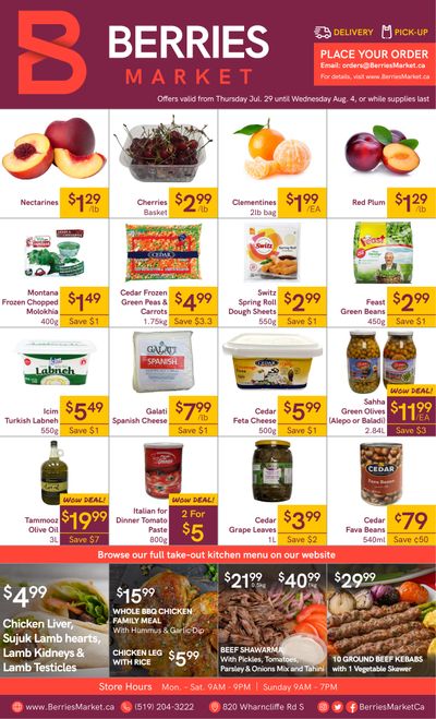 Berries Market Flyer July 29 to August 4