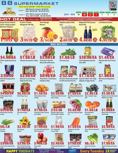 88 Supermarket Flyer July 29 to August 4