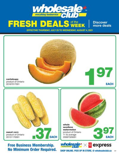 Wholesale Club (ON) Fresh Deals of the Week Flyer July 29 to August 4