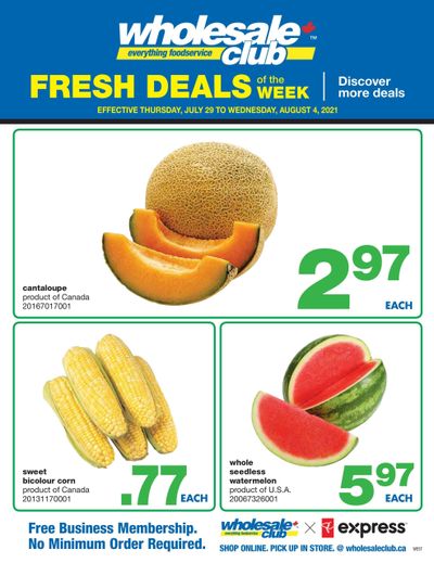 Wholesale Club (West) Fresh Deals of the Week Flyer July 29 to August 4