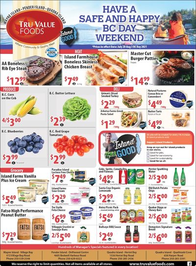 Tru Value Foods Flyer July 28 to August 3