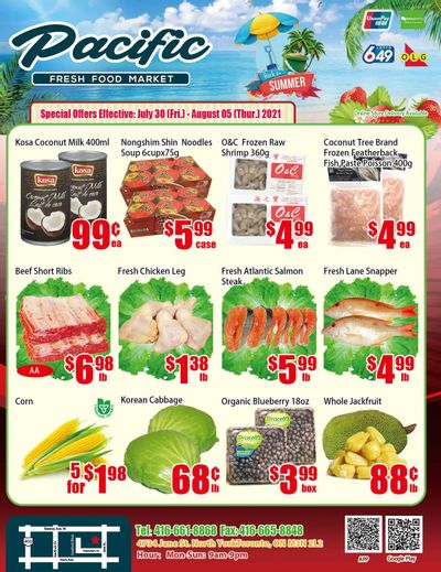 Pacific Fresh Food Market (North York) Flyer July 30 to August 5