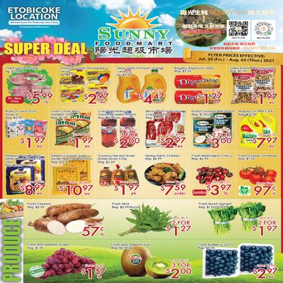 Sunny Foodmart (Etobicoke) Flyer July 30 to August 5