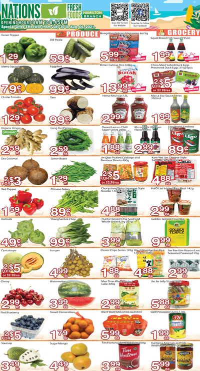 Nations Fresh Foods (Hamilton) Flyer July 30 to August 5