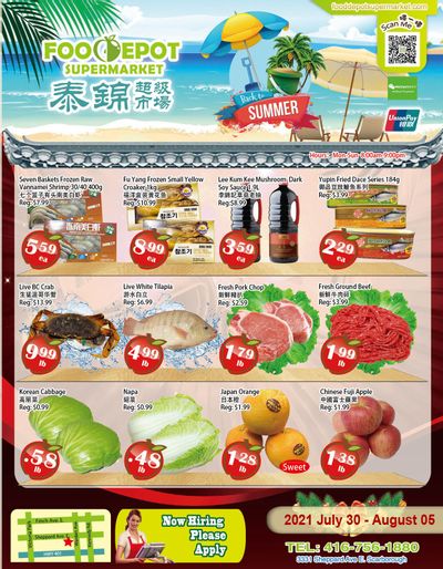 Food Depot Supermarket Flyer July 30 to August 5
