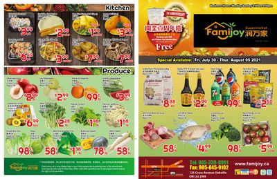 Famijoy Supermarket Flyer July 30 to August 5