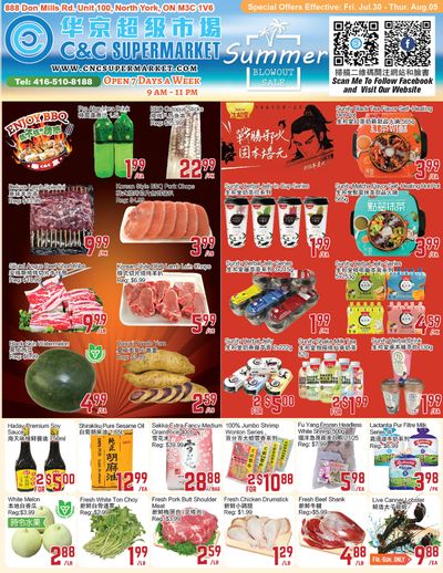 C&C Supermarket Flyer July 30 to August 5