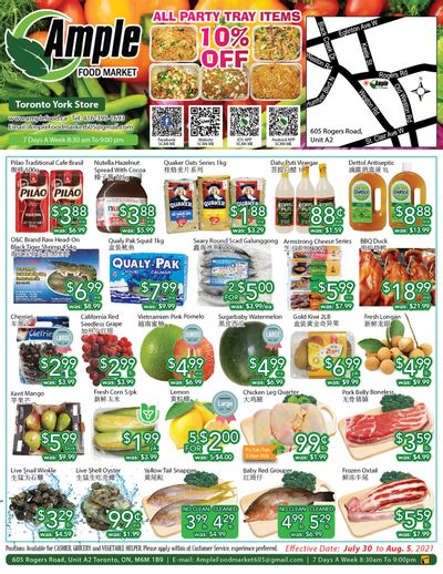 Ample Food Market (North York) Flyer July 30 to August 5