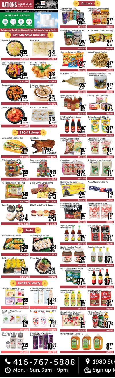 Nations Fresh Foods (Toronto) Flyer July 30 to August 5