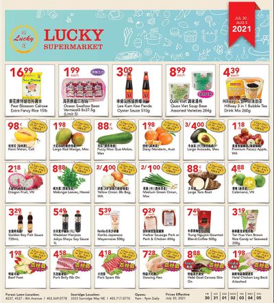 Lucky Supermarket (Calgary) Flyer July 30 to August 5