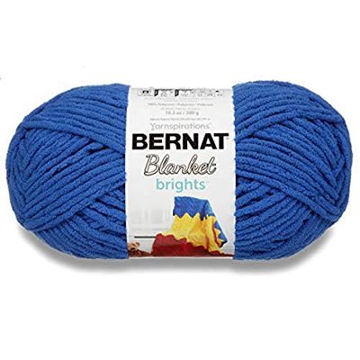 Bernat 16121212006 Blanket Brights Big Ball Yarn, 10.5 Ounce, Royal Blue, Single Ball $12 (Reg $15.22)
