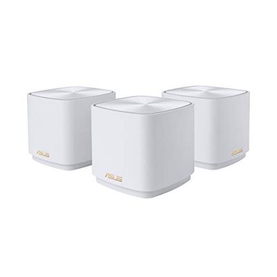 ASUS ZenWiFi AX Mini Whole Home Dual Band Mesh WiFi 6 System (XD4)- 3 Pack, Coverage up to 4800 sq.ft & 25+ Devices, 1800Mbps, AiMesh, Lifetime Free Internet Security, Parental Controls, Easy Setup $299.99 (Reg $379.99)