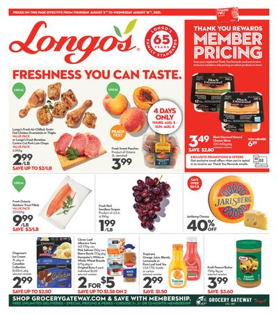 Longo's Flyer August 5 to 18