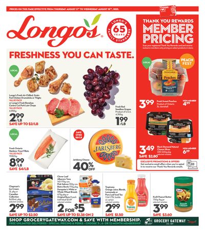 Longo's (Ancaster & Liberty Village) Flyer August 5 to 18