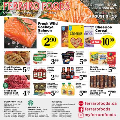 Ferraro Foods Flyer August 3 to 16