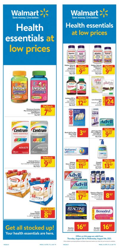Walmart (ON) Flyer August 5 to 11
