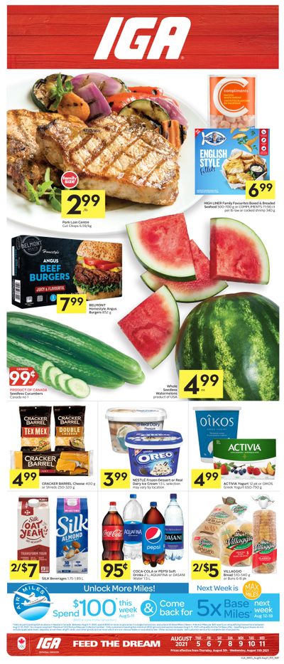 IGA (West) Flyer August 5 to 11