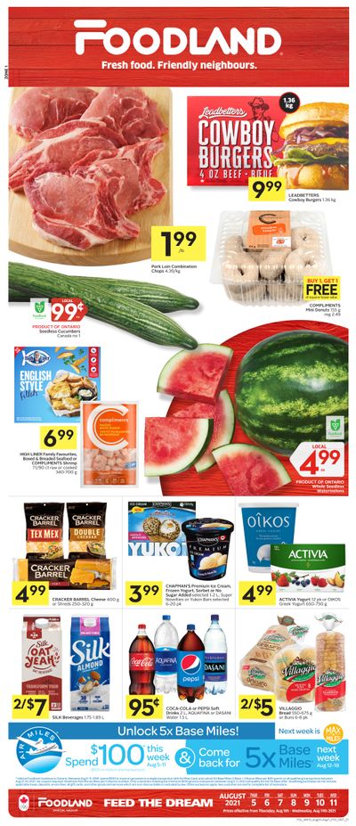 Foodland (ON) Flyer August 5 to 11