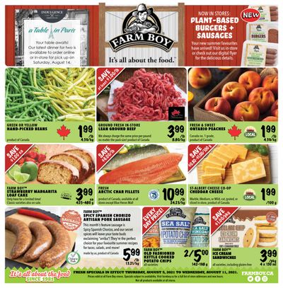 Farm Boy Flyer August 5 to 11