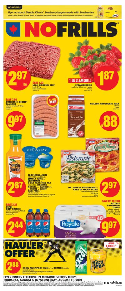 No Frills (ON) Flyer August 5 to 11