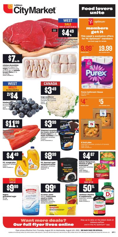 Loblaws City Market (West) Flyer August 5 to 11