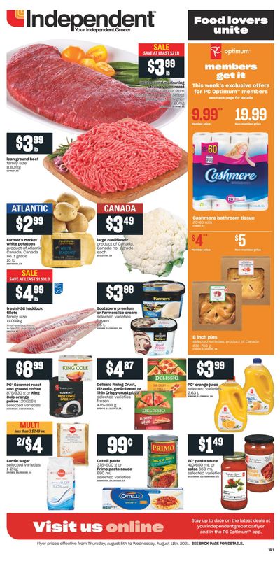 Independent Grocer (Atlantic) Flyer August 5 to 11
