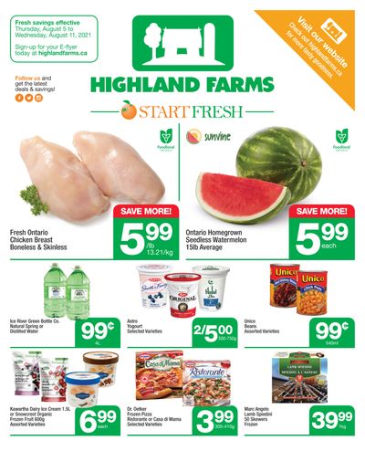 Highland Farms Flyer August 5 to 11